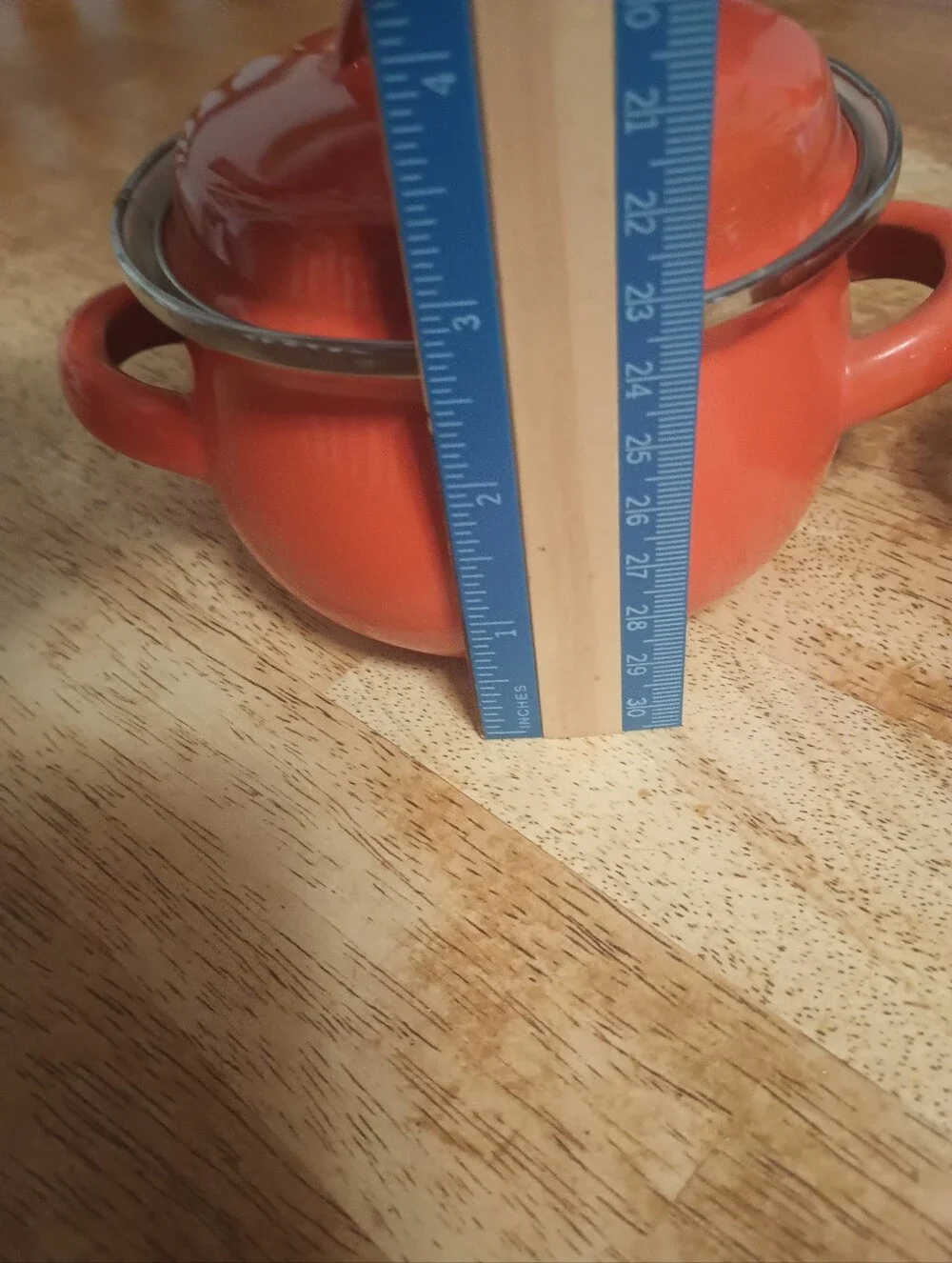 2 Mini Enamel Pots/Bowls With Lids. Orange